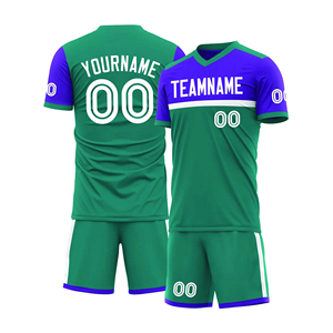 Conjunto de Uniforme de Fútbol Vintage de Alta Calidad para Adultos, Personalizado, de Manga Corta, Transpirable, de Secado Rápido - Product Image 1