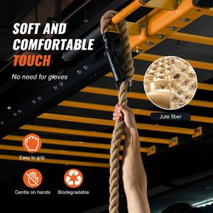Corda per Allenamento Fitness da 30 Piedi con Diametro di 1,5 Pollici, Corda per Esercizi in Palestra per Adulti, Accessorio per Attrezzatura Fitness e Arrampicata - Product Image 4