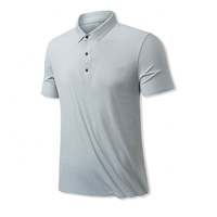 Chemise pour homme en coton 100% tricoté, gris clair, manches courtes, imprimé numérique, style décontracté, coupe classique, respirante, séchage rapide, anti-plis