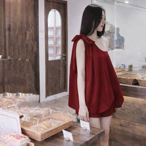 Chemise en velours à une épaule de qualité supérieure OEM pour femmes, tenue élégante - Product Image 4