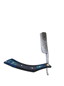 Navaja de Afeitar Recta Profesional Hecha a Mano de Acero de Damasco con Mango de Hueso - NUEVA para Afeitar Cara/Cuerpo - Product Image 1