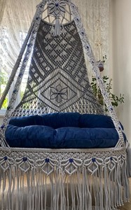 <b>Macrame</b> Swing,Round Swing,<b>Macrame</b> Swing,Rocking Chair,Hammock,Hanging Chair,Christmas Gift,Home decoration,Egg Chair - Product Image 2