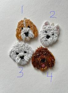 Porte-clés avec portrait de chien en perles, porte-clés commémoratif personnalisé pour animaux de compagnie, porte-clés photo brodé - Product Image 5