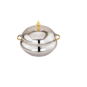 Casserole ronde en acier inoxydable, élégante et durable, idéale pour les hôtels et les événements de mariage - Product Image 6