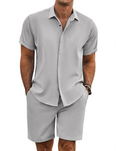Disponible en toutes tailles, vêtements pour hommes en deux pièces, doux, extensibles et respirants, vêtements pour hommes grandes tailles, ensembles pour hommes grandes tailles - Product Image 3