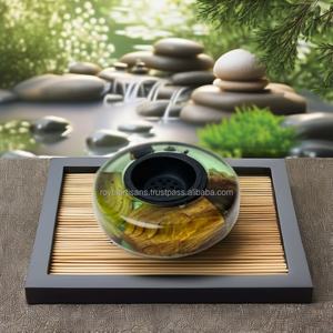 Quemador de incienso de madera de resina epoxi de Oriente Medio religioso Bakhoor Mubkhar aromático regalo corporativo para difusor de Ramadán - Product Image 4