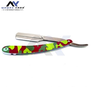 Rasoir professionnel portatif à lame semi-rotative en acier inoxydable pour barbe et moustache – Outil de toilettage de précision pour barbier - Product Image 1