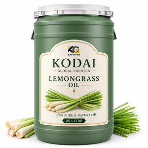 Huile Essentielle de Citronnelle du Tamil Nadu 100% Pure et Naturelle de Qualité Supérieure, Distillée à la Vapeur, pour Aromathérapie et Soin du Visage, par Kodai Global Export - Product Image 1