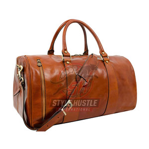 Personnalisez votre propre logo, sacs de voyage en cuir de la meilleure qualité, sacs de voyage en cuir en gros avec étiquette privée, fabriqués au Pakistan - Product Image 2