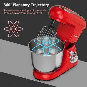Batidora Planetaria de Acero Inoxidable de 5.3 Qt, Batidora Eléctrica de Cocina de 6 Velocidades con Gancho para Amasar y Batidor para Uso en Panadería - Product Image 4
