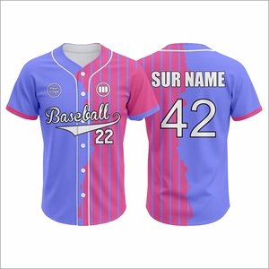 ชุดยูนิฟอร์มเบสบอลแบบกำหนดเอง ชุดทีมชาติสหรัฐอเมริกา เสื้อเจอร์ซีย์ฤดูร้อน ครึ่งตัว  ขั้นต่ำในการสั่งซื้อน้อย ผลิตเร็ว ระบายอากาศได้ดี  รับผลิตแบบซับลิเมชั่น  ผู้ผลิต OEM - Product Image 1