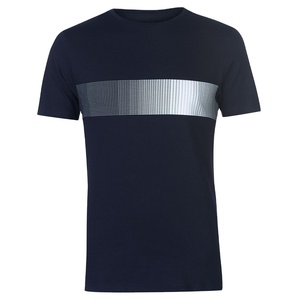 Camiseta de Verano para Hombre, Cuello Redondo, Estampada, Manga Corta, Deportiva, 100% Algodón, Secado Rápido, Transpirable, Venta al Por Mayor, Alta Calidad, Lisa - Product Image 1