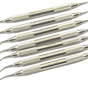 Grattoir manuel pour tartre dentaire, détartreur en forme de faucille / sonde exploratrice professionnelle en acier inoxydable réutilisable, certifié CE Classe I - Product Image 4