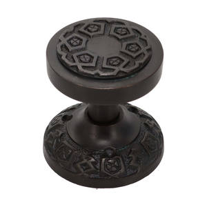 Superbes boutons de meuble en laiton massif couleur bronze mat, durables pour les intérieurs modernes et classiques de chambres, de salles et d'hôtels. - Product Image 1