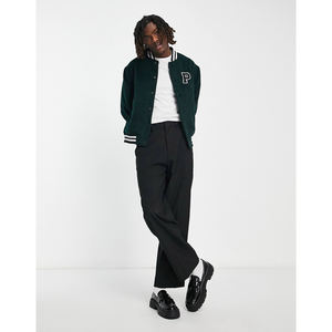 Fournisseur de vestes universitaires en laine d'hiver pour hommes OEM – Blousons de baseball de haute qualité au design classique pour marque privée en gros - Product Image 3