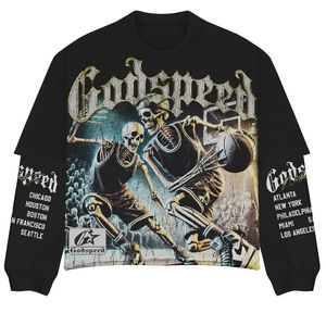 เสื้อยืดโอเวอร์ไซส์ผู้ชายคุณภาพสูง ยอดนิยม สไตล์ลำลอง ใส่สบาย เป็นมิตรกับสิ่งแวดล้อม ไม่เป็นขุย ใส่ได้ในฤดูร้อน สไตล์ไฮสตรีท ไซส์พลัส - Product Image 3