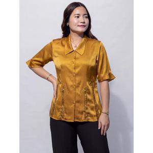 Chemise polyvalente pour femme à boutons sur le devant, coupe moderne, pour le travail et les occasions décontractées, acheter directement auprès du fournisseur - Product Image 2