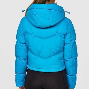 Chaqueta Acolchada Reversible Impermeable y Transpirable para Mujer, con Capucha Desmontable, Tejido de Poliéster/Nailon, Cierre de Cremallera, Ligera, para Invierno - Product Image 4