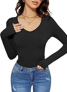 Camisetas de Manga Larga para Mujer, Camisetas Básicas Suaves, Tops Casuales de Primavera, Ropa Moderna para el Día a Día - Product Image 2