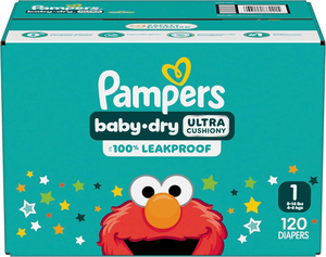 ผ้าอ้อมแพมเพิส - เบบี้ดราย - ไซส์ 1, 120 ชิ้น, ผ้าอ้อมสำเร็จรูปสำหรับเด็กทารก (บรรจุภัณฑ์อาจแตกต่างกันไป) - Product Image 6