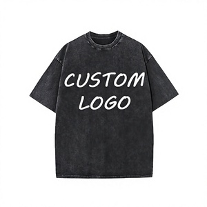 Camiseta Personalizada para Hombre, Lavado Ácido, 100% Algodón, Estilo Urbano Hip Hop, Corte Regular, Impresión Digital Vintage, 210 Gramos, Anti-Pilling en la Parte Delantera - Product Image 2