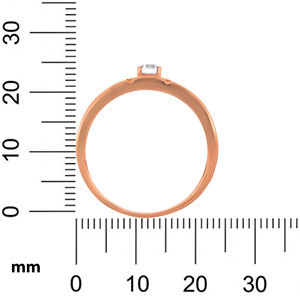 Intense Serpentine <b>Men</b> Solitaire <b>Ring</b> Luxury Rose Gold Round Cut Solitaire Diamond <b>Ring</b> <b>for</b> Women Geometric Honeycomb Band - Product Image 5
