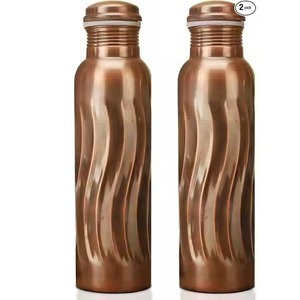 Handmade Copper Water <b>Bottle</b> 1000ml Tumbler/Mug Vintage Sport Eco Design Leak Proof & Joint Free Boiling Water Applicable - Product Image 4