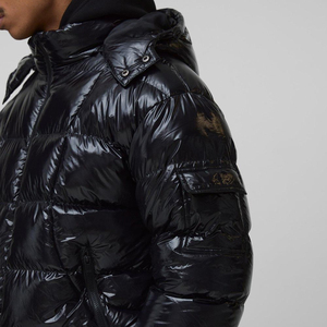 Blouson matelassé pour homme – Manteau d'hiver décontracté en tissu doux – Blouson court matelassé pour homme – Manteau streetwear chaud de qualité supérieure - Product Image 6