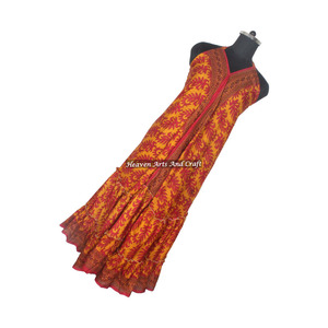 Sari de Seda Vintage Estilo Boho Indio, Diseño Multicolor, Vestido Largo Informal, Prenda de Vestir para Mujer, Elegante Vestido de Noche para Damas - Product Image 3