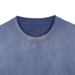 Camiseta Extra Grande para Hombre, Estilo Vintage, Color Azul Lavado, con Gráfico de Número Minimalista - Product Image 3