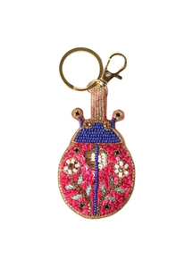 Porte-clés de Noël de luxe écologique fait main avec perles et sequins classiques, idéal pour les garçons, anniversaires et Jour National - Product Image 4