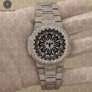 Reloj de Moda de Lujo para Mujer Charm Jewells, Caja de Acero Inoxidable, Bisel con Diamantes, Movimiento de Cuarzo Analógico, Esfera de 38 mm - Product Image 1