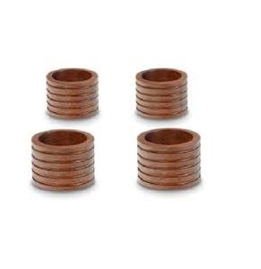 Support en bois réglable de couleur noire pour les fêtes stocké porte-anneau de serviette rond personnalisé pour la décoration de Table de fête et de mariage - Product Image 3