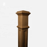Menuiserie Design antique personnalisé balustre en bois massif piliers en bois poteau de colonne d'armoire conique mains courantes de balustre en bois