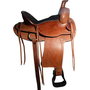 Selle Western en cuir véritable sur fibre de qualité d'arbre produit très durable IN;34648 14 15 16 17 18 dollar 65 - Product Image 2
