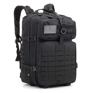 Sac à dos de voyage extérieur violet 45L, style Molle, imperméable, robuste, pour randonnée, camping, trekking, sac à dos pour ordinateur portable, multi-poches - Product Image 5