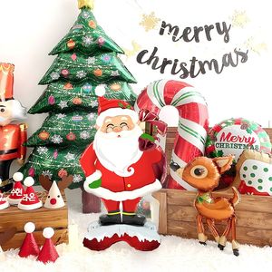 Set di Palloncini Natalizi Babbo Natale 120 cm X 65 cm, Totale 12 Palloncini - Product Image 1