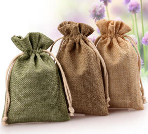 Bolsa Ecológica de Yute Natural para Empacar Granos de Café con Cierre de Cordón para Almacenamiento de Café a Granel - Product Image 6
