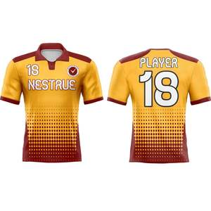 Camiseta de Fútbol Sublimada Personalizada al por Mayor, Uniforme de Equipo Transpirable de Secado Rápido, Fabricante OEM, Proveedor de Ropa Deportiva - Product Image 1