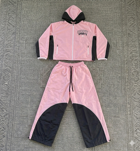 Ensemble de survêtement d'été pour hommes Rexfit Sports, veste coupe-vent et pantalon de haute qualité, vente en gros - Product Image 1