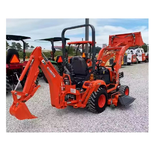 Mini Tractor de Dirección Deslizante BX23S, Retroexcavadora y Cargadora Frontal Todo en Uno con Bomba Hidráulica MOOG - Product Image 1