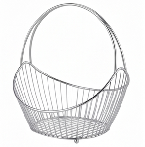 Deluxe Quality <b>Gold</b> Polished Handmade Fruit And Vegetable <b>Basket</b> Top Selling Tableware For Home Kitchen Stylish <b>Storage</b> Use - Product Image 3