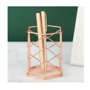 Portalápices de Metal con Diseño Moderno, Acabado Negro, Elegante Organizador de Escritorio, Chaman India SK PH 01 - Product Image 2