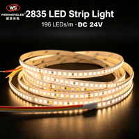 Lampu Strip LED 2835 196leds/m  Lumen Tinggi Lampu Pita LED Fleksibel untuk Dekorasi Proyek Dalam Ruangan