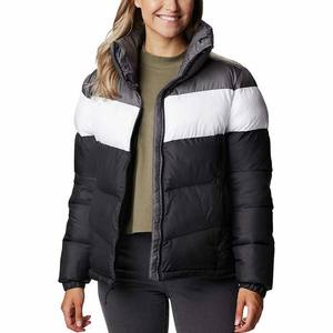 Veste matelassée pour femme de haute qualité avec logo personnalisé, teinte unie, imperméable, coupe-vent, respirante, avec capuche zippée, pour l'automne et l'hiver - Product Image 1