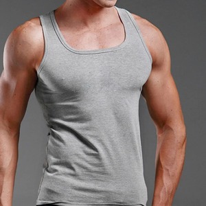เสื้อกล้ามออกกำลังกายผู้ชายรุ่นใหม่ขายส่ง IM-00876 ระบายอากาศได้ดี คุณภาพสูง ผลิตจากผ้าฝ้าย 100% รับผลิตแบบ OEM - Product Image 6