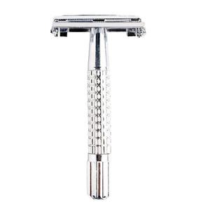 Maquinilla de Afeitar Clásica de Alta Calidad, de Acero Inoxidable, con Doble Hoja Ajustable, Reutilizable, para Hombres, Depilación Suave - Product Image 2