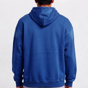 Sudadera con Capucha Oversize Moderna para Hombre, de Algodón Grueso con Bolsillo Canguro, Ajuste Relajado, Estilo Urbano Casual de Invierno - Product Image 2