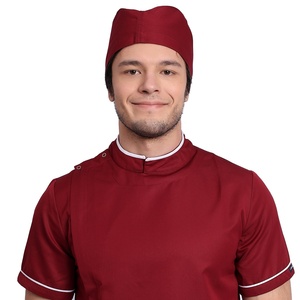 2026 High Quality Woven Unisex Medical <b>Scrub</b> <b>Caps</b> Solid Color Adjustable Cotton Comfort Needle Detection for Doctors Hospital - Product Image 6