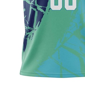 Maillot de basket-ball personnalisé respirant à séchage rapide en polyester, motif 3D, impression par transfert thermique, design sans manches pour uniformes d'équipe - Product Image 3
